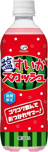 伊藤園 不二家 塩すいかスカッシュ 500ml ペットボトル 24本入 炭酸飲料 季節限定 熱中症対策 期間限定