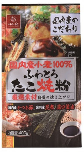 はくばく 国内産小麦 たこ焼粉 400g 12袋入
