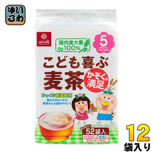 はくばく こども喜ぶ麦茶 416g(8g×52袋) 12袋入 〔お茶〕
