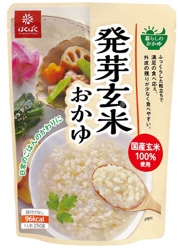 はくばく 発芽玄米おかゆ 250g 24個 (8個入×3 まとめ買い)