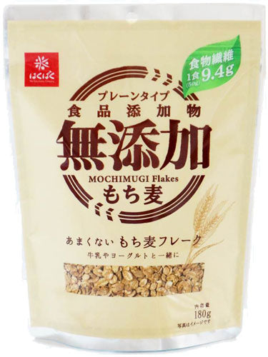 はくばく あまくないもち麦フレーク 180g 6袋入 〔もち麦〕