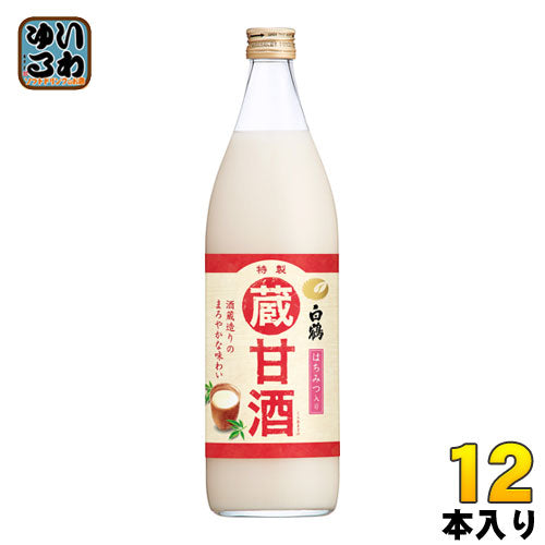 白鶴 蔵甘酒 瓶 940g 12本 (6本入×2 まとめ買い) 〔甘酒〕
