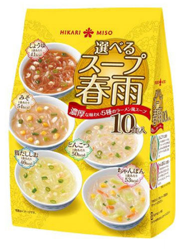 ひかり味噌 選べるスープ春雨 ラーメン風 10食×32袋入り スープ 手軽 簡単 〔スープ春雨〕