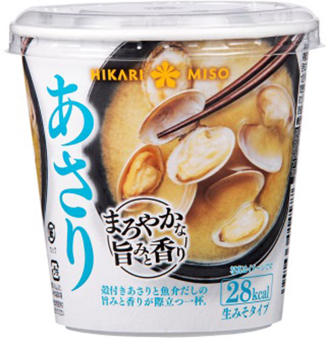 ひかり味噌 カップみそ汁 まろやかな旨みと香り あさり 120個 (60個入×2 まとめ買い) 〔即席みそ汁 味噌汁 生みそ インスタント アサリ カップみそ汁〕