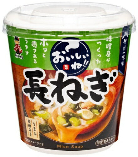 神州一味噌 カップみそ汁 おいしいね!! 長ねぎ 60個 (6個入×10 まとめ買い) 味噌汁 即席 インスタント