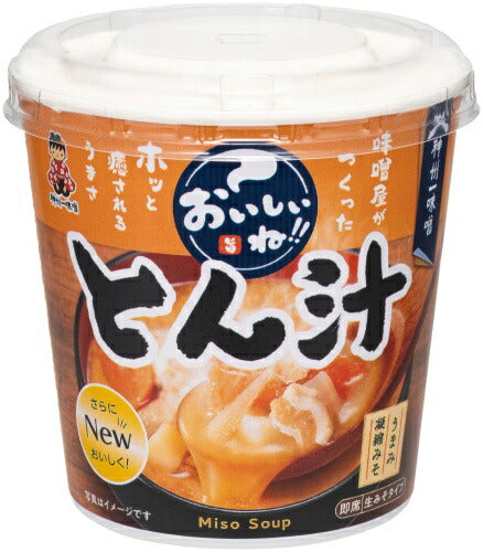神州一味噌 カップみそ汁 おいしいね!! とん汁 60個 (6個入×10 まとめ買い) 味噌汁 即席 インスタント