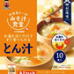 神州一味噌 フリーズドライ みそ汁食堂 味噌屋の一杯 とん汁 10食 12袋 (6袋入×2 まとめ買い) お味噌汁 おみそ汁 即席みそ汁 豚汁