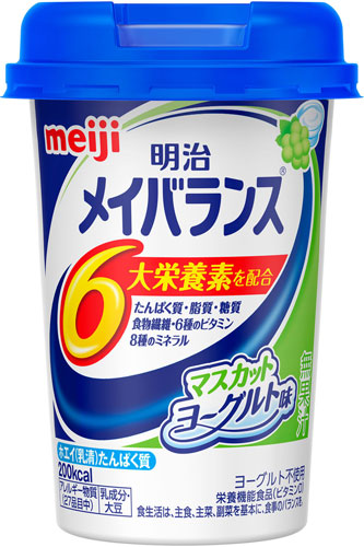 明治 メイバランスMini マスカットヨーグルト味 125mlカップ 24本入 〔栄養ドリンク〕