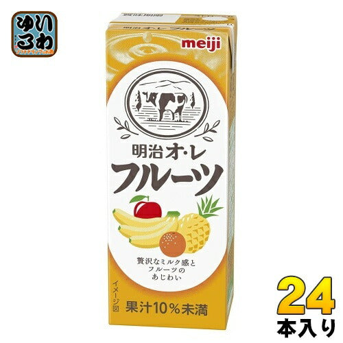 明治 オレ フルーツ 200ml 紙パック 24本入