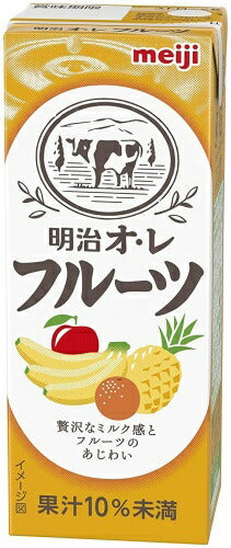 明治 オレ フルーツ 200ml 紙パック 72本 (24本入×3 まとめ買い)