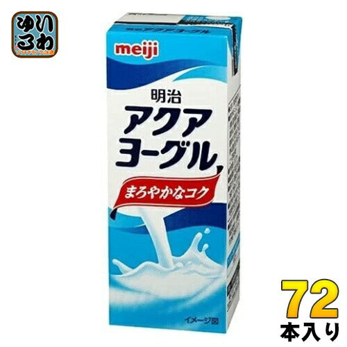 明治 アクアヨーグル 200ml 紙パック 72本 (24本入×3 まとめ買い) 乳酸菌 ヨーグルト 飲料