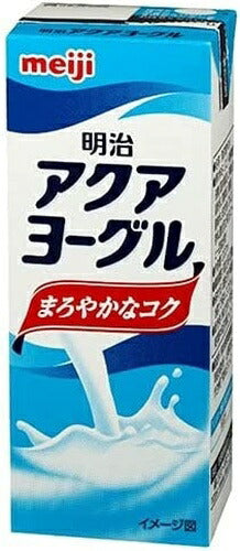 明治 アクアヨーグル 200ml 紙パック 48本 (24本入×2 まとめ買い) 乳酸菌 ヨーグルト 飲料