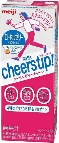 明治 cheers up! チアーズアップ ローヤルゼリーチャージ 200ml 紙パック 48本 (24本入×2 まとめ買い) エナジードリンク 栄養機能食品