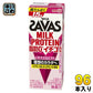 明治 ザバス ミルクプロテイン 脂肪0 イチゴ風味 200ml 紙パック 96本 (24本入×4 まとめ買い) SAVAS 高たんぱく 運動 スポーツ 乳飲料