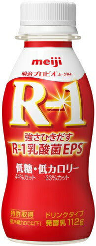 明治 R-1 プロビオヨーグルト ドリンクタイプ 低糖 低カロリー 112g ペットボトル 24本入 乳酸菌飲料 R-1 乳酸菌 EPS 冷蔵 低糖 低カロリー