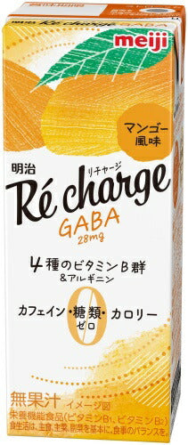 明治 リチャージ GABA マンゴー風味 200ml 紙パック 24本入 栄養機能食品 ビタミン クエン酸 ギャバ