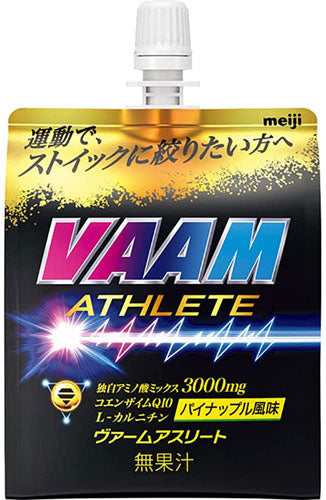 明治 VAAM ヴァームアスリートゼリー 180g パウチ 24個入 〔ゼリー飲料〕