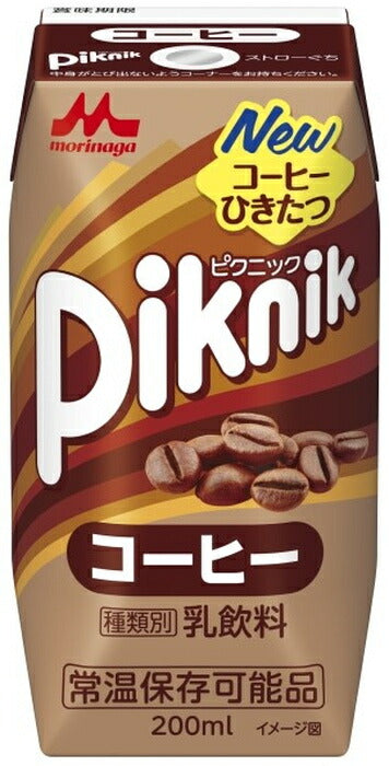 森永乳業 ピクニック コーヒー 200ml 紙パック 48本 (24本入×2 まとめ買い) 乳飲料 常温保存可能品