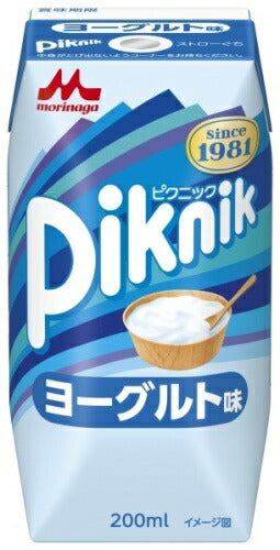 森永乳業 ピクニック ヨーグルト味 200ml 紙パック 72本 (24本入×3 まとめ買い)
