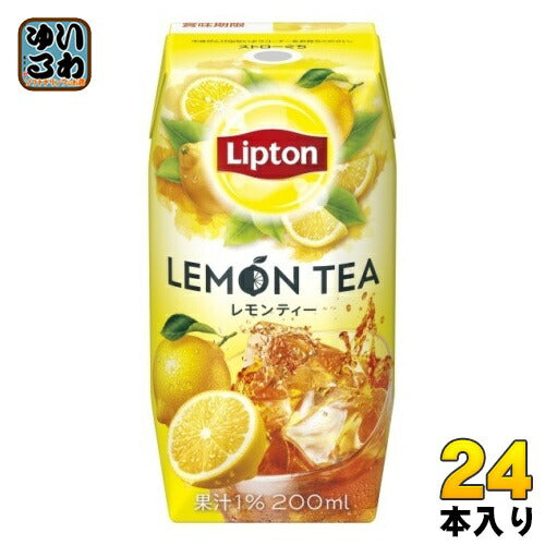 森永乳業 リプトン レモンティー 200ml 紙パック 24本入 紅茶 常温保存可能