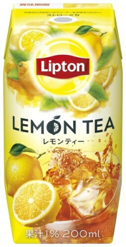 森永乳業 リプトン レモンティー 200ml 紙パック 48本 (24本入×2 まとめ買い) 紅茶 常温保存可能