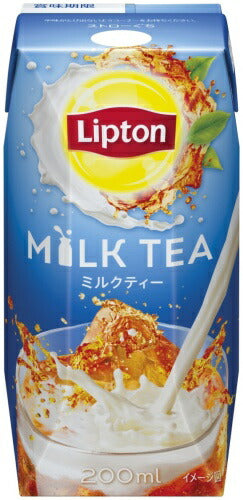 森永乳業 リプトン ミルクティー 200ml 紙パック 72本 (24本入×3 まとめ買い) 紅茶 常温保存可能