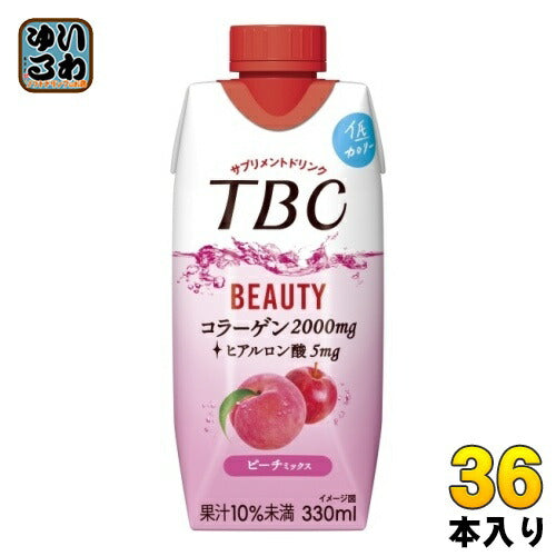 森永乳業 TBC コラーゲン ピーチミックス 330ml 紙パック 36本 (12本入×3 まとめ買い)