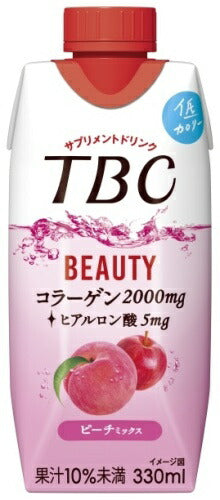 森永乳業 TBC コラーゲン ピーチミックス 330ml 紙パック 24本 (12本入×2 まとめ買い)