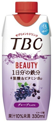 森永乳業 TBC 1日分の鉄分 グレープミックス 330ml 紙パック 24本 (12本入×2 まとめ買い)