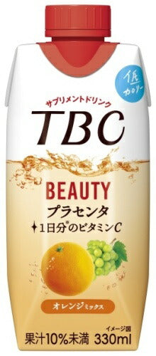 森永乳業 TBC プラセンタ オレンジミックス 330ml 紙パック 12本入
