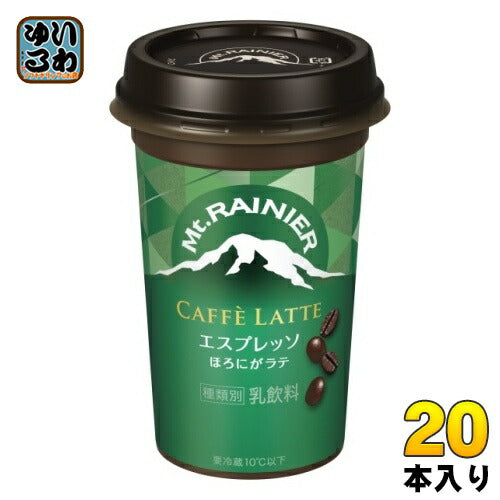 森永乳業 マウントレーニア カフェラッテ エスプレッソ 240ml 20本 (10本入×2 まとめ買い) カフェオレ 乳飲料