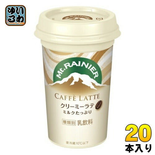 森永乳業 マウントレーニア カフェラッテ クリーミーラテ 240ml 20本 (10本入×2 まとめ買い) カフェオレ 乳飲料
