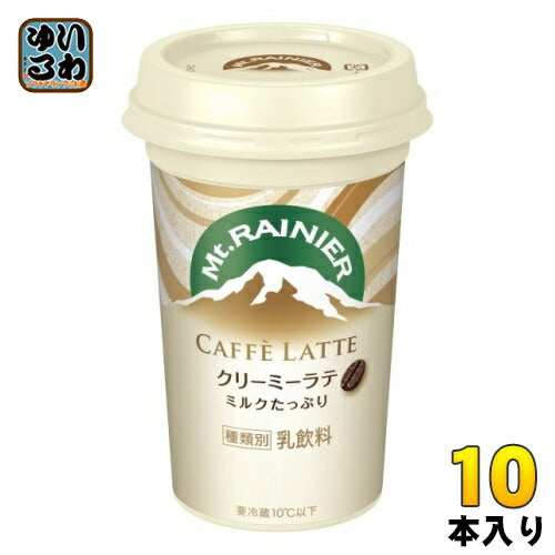 森永乳業 マウントレーニア カフェラッテ クリーミーラテ 240ml 10本入 カフェオレ 乳飲料