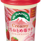 森永乳業 マウントレーニア クリーミーとちおとめ苺ラテ 240ml 30本 (10本入×3 まとめ買い) Creamy 乳飲料 果汁 いちご