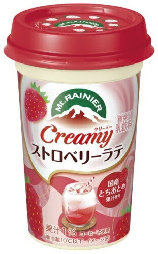 森永乳業 マウントレーニア クリーミーストロベリーラテ 240ml 10本入 カフェオレ 乳飲料