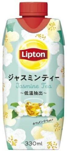 森永乳業 リプトン ジャスミンティー 330ml 紙パック 24本 (12本入×2 まとめ買い)