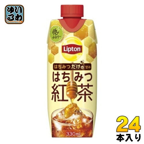 森永乳業 リプトン はちみつ紅茶 330ml  紙パック 24本 (12本入×2 まとめ買い) 紅茶飲料 蜂蜜 ポリフェノール 無糖 低カロリー