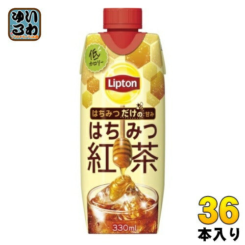 森永乳業 リプトン はちみつ紅茶 330ml  紙パック 36本 (12本入×3 まとめ買い) 紅茶飲料 蜂蜜 ポリフェノール 無糖 低カロリー
