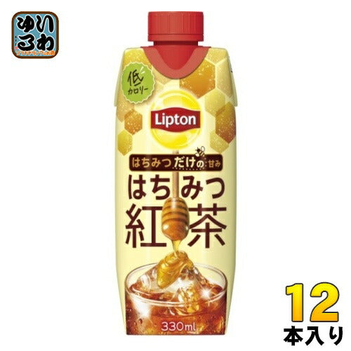 森永乳業 リプトン はちみつ紅茶 330ml  紙パック 12本入 紅茶飲料 蜂蜜 ポリフェノール 無糖 低カロリー