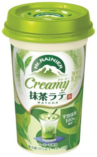 森永乳業 マウントレーニア クリーミー抹茶ラテ 240ml 20本 (10本入×2 まとめ買い) カフェオレ 乳飲料