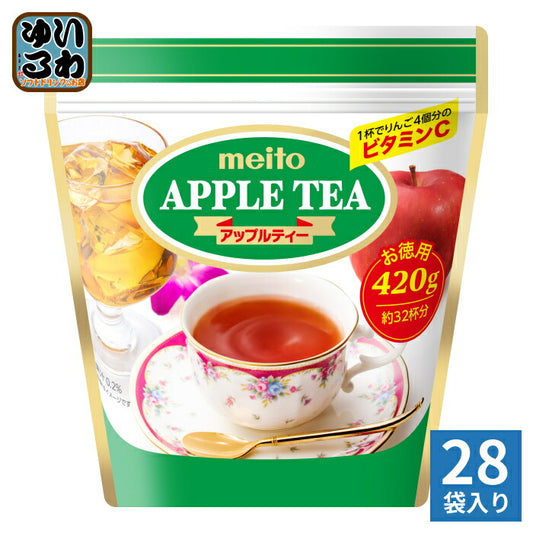 名糖産業 アップルティー 420g 28袋入 (7袋×4 まとめ買い) 紅茶飲料 インスタント 粉末 果汁
