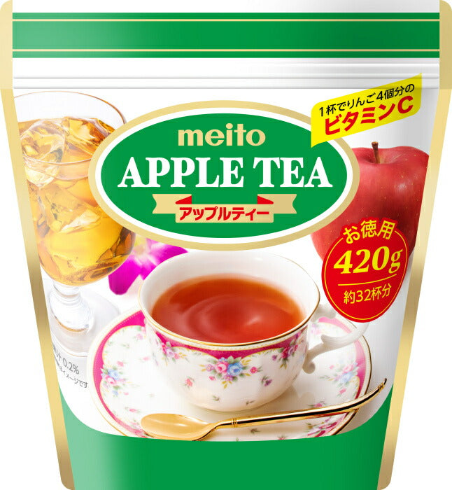 名糖産業 アップルティー 420g 28袋入 (7袋×4 まとめ買い) 紅茶飲料 インスタント 粉末 果汁