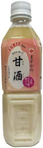 ますやみそ 生糀仕込み ますやの甘酒 500ml ペットボトル 24本 (12本入×2 まとめ買い) あまざけ 飲む点滴 米麹 ノンアルコール