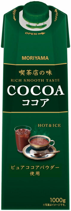 守山乳業 喫茶店の味 ココア 1000g 紙パック 6本入 ココア飲料 アイス