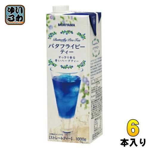 守山乳業 MORIYAMA バタフライピーティー 1000g 紙パック 6本入