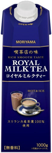 守山乳業 喫茶店の味 ロイヤルミルクティー 1000g 紙パック 6本入 紅茶飲料