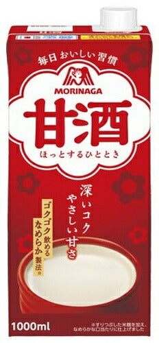 森永製菓 甘酒 1L 紙パック 6本入 あまざけ 熱中症対策 米麹