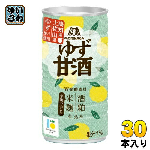 森永製菓 ゆず甘酒 185g 缶 30本入 ゆず あまざけ ホット アイス