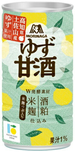 森永製菓 ゆず甘酒 185g 缶 30本入 ゆず あまざけ ホット アイス