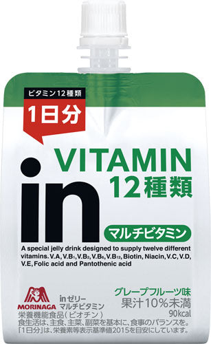 森永製菓 inゼリー マルチビタミン 180g 36個入 〔ゼリー飲料〕
